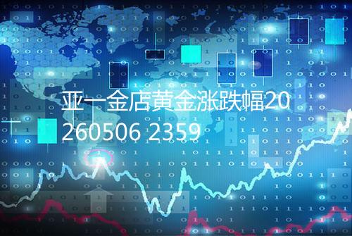亚一金店黄金涨跌幅20260506 2359
