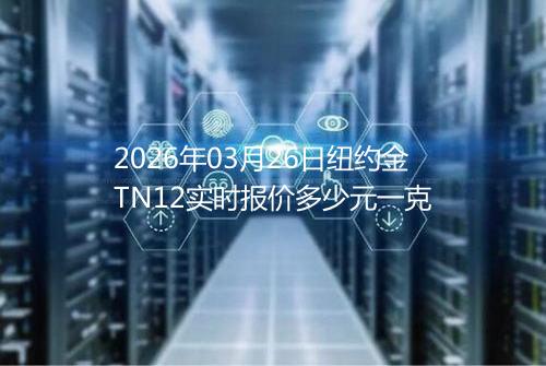 2026年03月26日纽约金TN12实时报价多少元一克