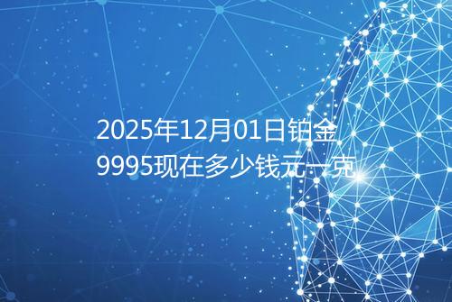 2025年12月01日铂金9995现在多少钱元一克