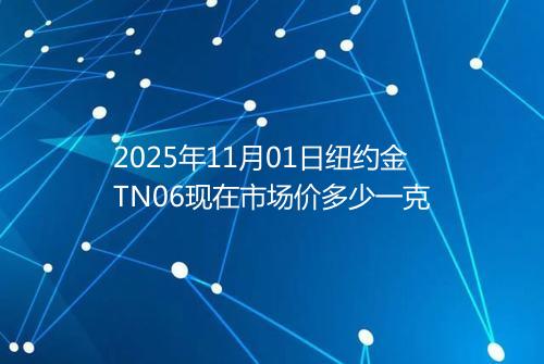2025年11月01日纽约金TN06现在市场价多少一克