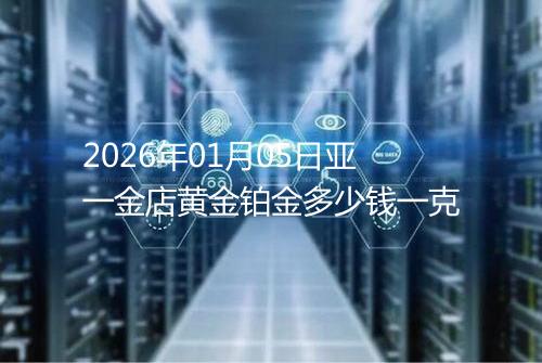 2026年01月05日亚一金店黄金铂金多少钱一克