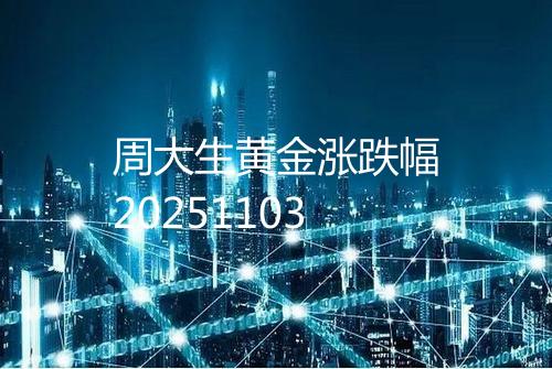 周大生黄金涨跌幅20251103