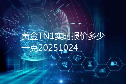 黄金TN1实时报价多少一克20251024