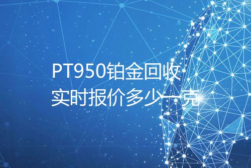 PT950铂金回收实时报价多少一克