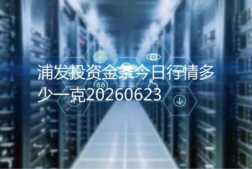 浦发投资金条今日行情多少一克20260623