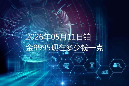 2026年05月11日铂金9995现在多少钱一克