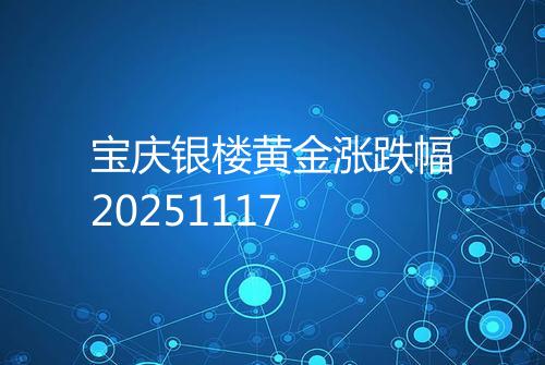 宝庆银楼黄金涨跌幅20251117