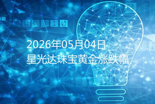 2026年05月04日星光达珠宝黄金涨跌幅