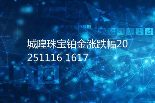 城隍珠宝铂金涨跌幅20251116 1617
