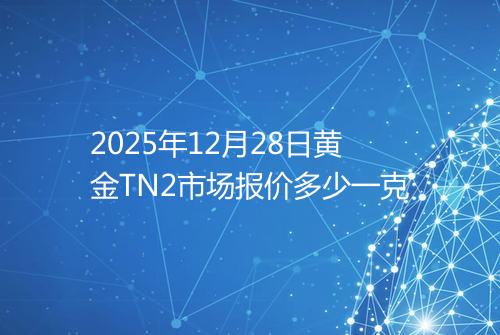 2025年12月28日黄金TN2市场报价多少一克