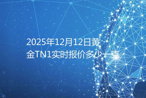 2025年12月12日黄金TN1实时报价多少一克