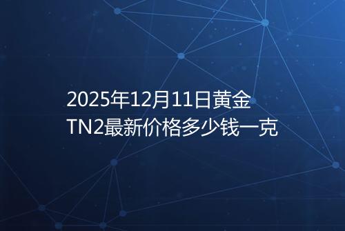 2025年12月11日黄金TN2最新价格多少钱一克