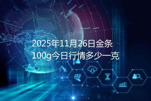 2025年11月26日金条100g今日行情多少一克