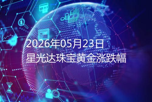 2026年05月23日星光达珠宝黄金涨跌幅