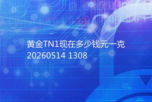黄金TN1现在多少钱元一克20260514 1308