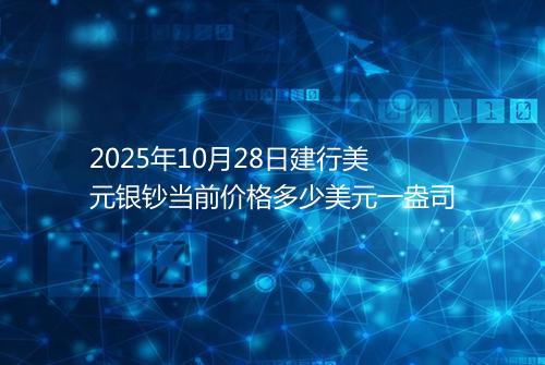 2025年10月28日建行美元银钞当前价格多少美元一盎司