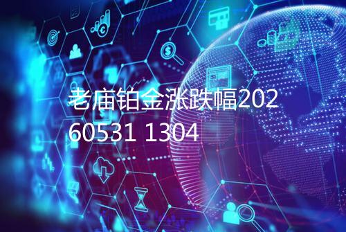 老庙铂金涨跌幅20260531 1304