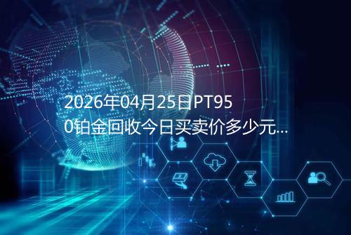 2026年04月25日PT950铂金回收今日买卖价多少元一克
