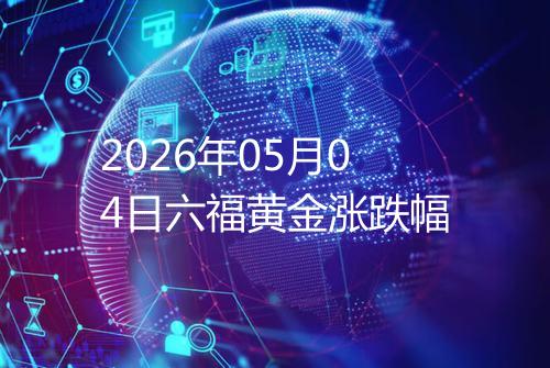 2026年05月04日六福黄金涨跌幅