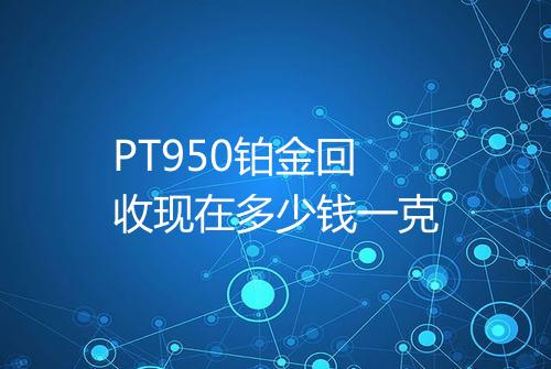 PT950铂金回收现在多少钱一克