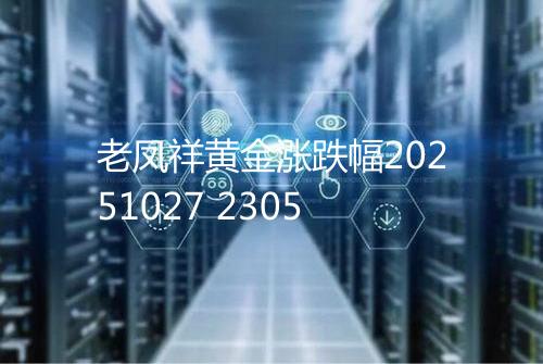 老凤祥黄金涨跌幅20251027 2305