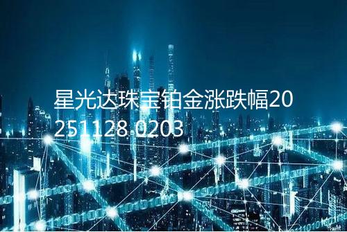 星光达珠宝铂金涨跌幅20251128 0203