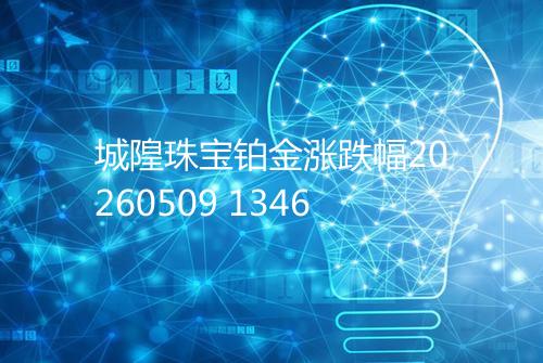 城隍珠宝铂金涨跌幅20260509 1346