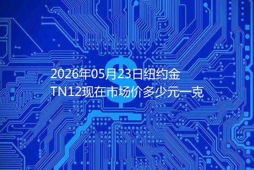 2026年05月23日纽约金TN12现在市场价多少元一克