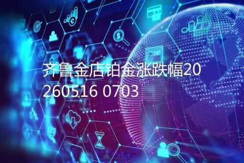 齐鲁金店铂金涨跌幅20260516 0703