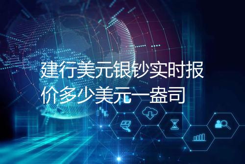 建行美元银钞实时报价多少美元一盎司